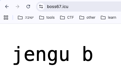 boss67.icu serving the plaintext operator tag jengu b on the Junior drop host